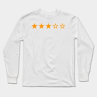 3 Star Reviewed on the Internet Long Sleeve T-Shirt